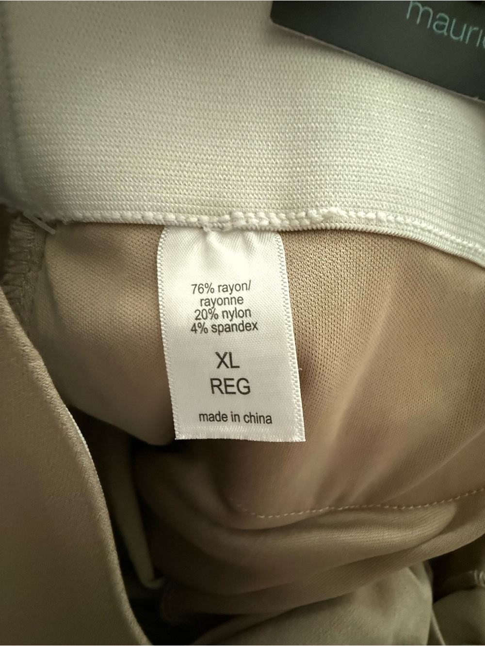 Button Tab High Rise Straight Pant - Picture 5 of 5